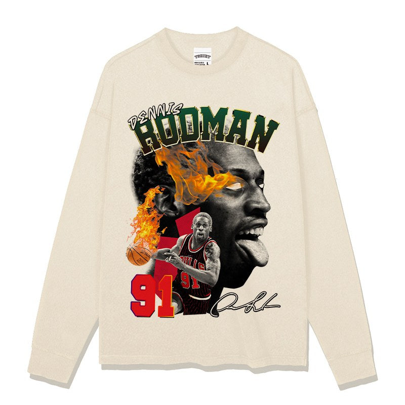 DENNIS RODMAN LONG SLEEVE – שמנת
