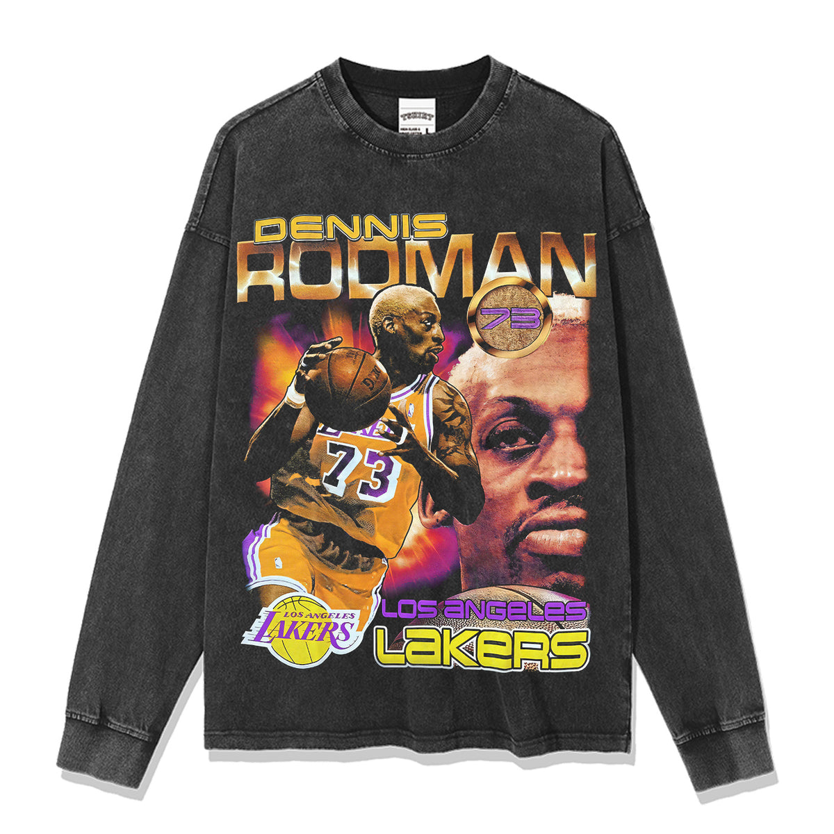 DENNIS RODMAN LONG SLEEVE – שחור שטוף
