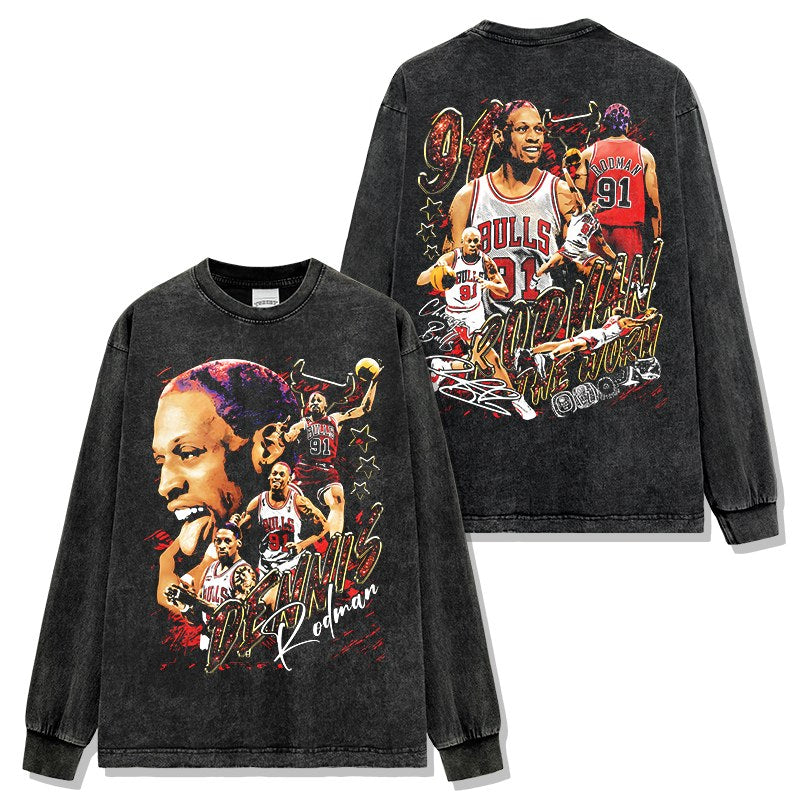 DENNIS RODMAN LONG SLEEVE · HARDWOOD