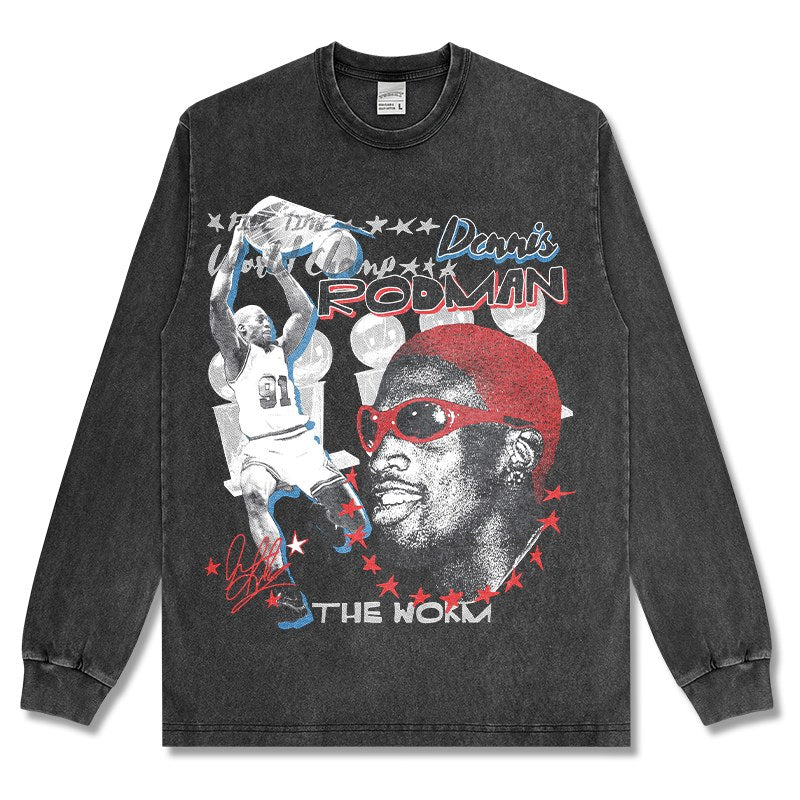 DENNIS RODMAN LONG SLEEVE · SLAM DUNK