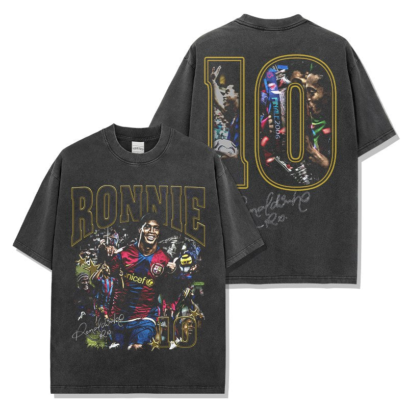 RONALDINHO VINTAGE TEE · NIGHT GAME
