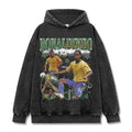 RONALDINHO VINTAGE HOODIE – שחור שטוף