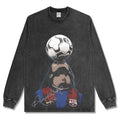 RONALDINHO LONG SLEEVE – שחור שטוף