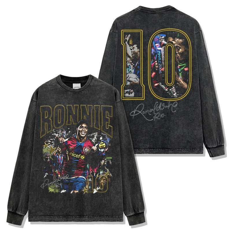 RONALDINHO LONG SLEEVE – שחור שטוף