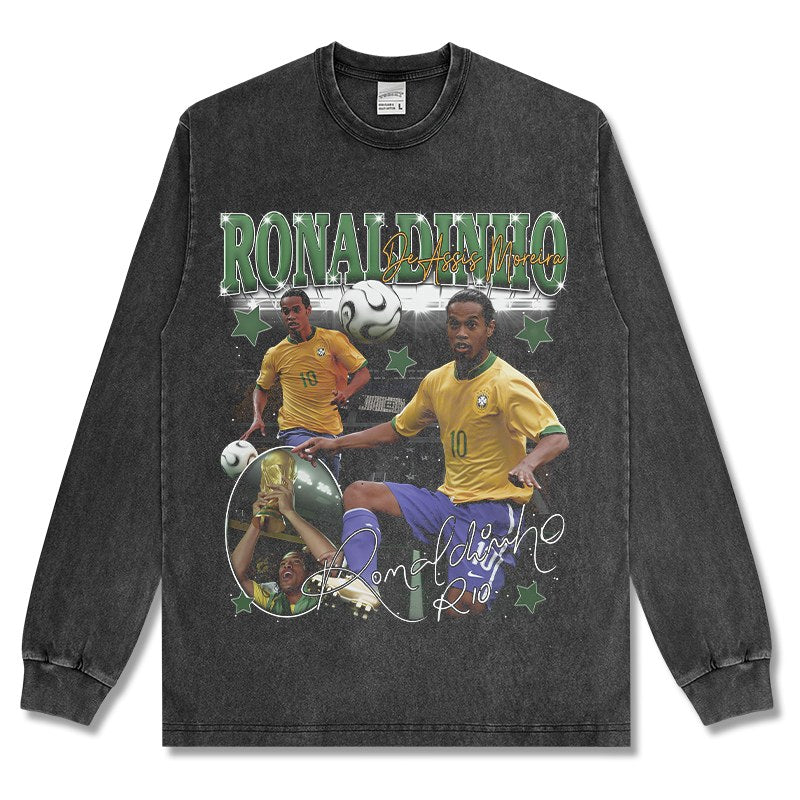 RONALDINHO LONG SLEEVE – שחור שטוף
