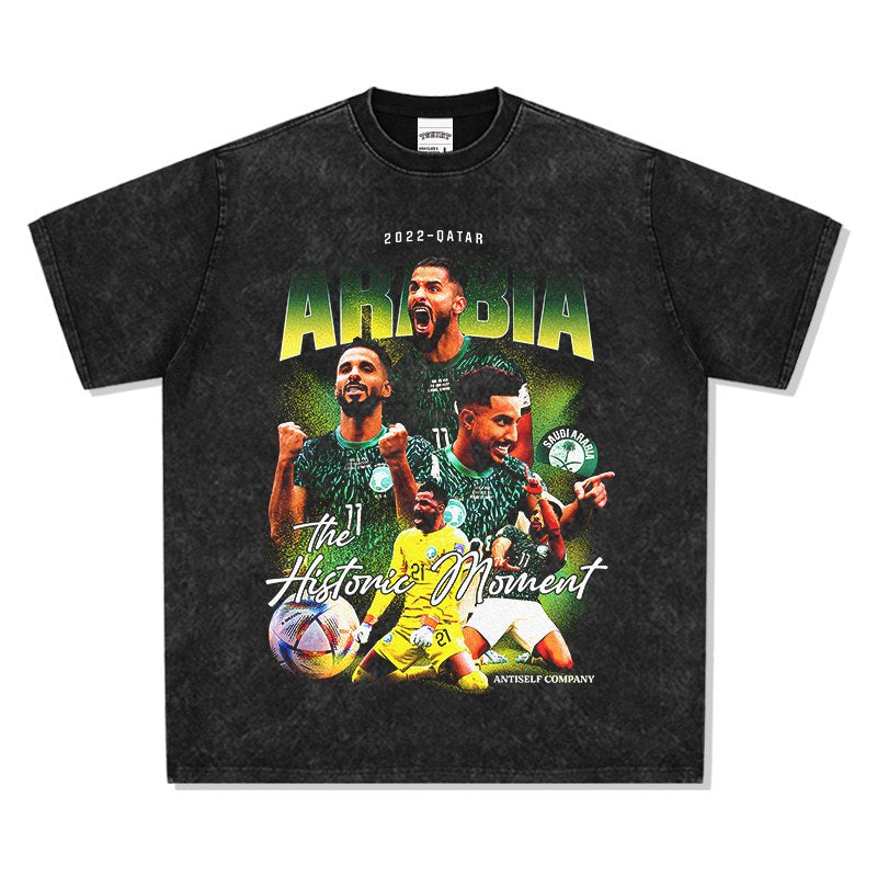 SAUDI ARABIA VINTAGE TEE · GOLDEN BOOT
