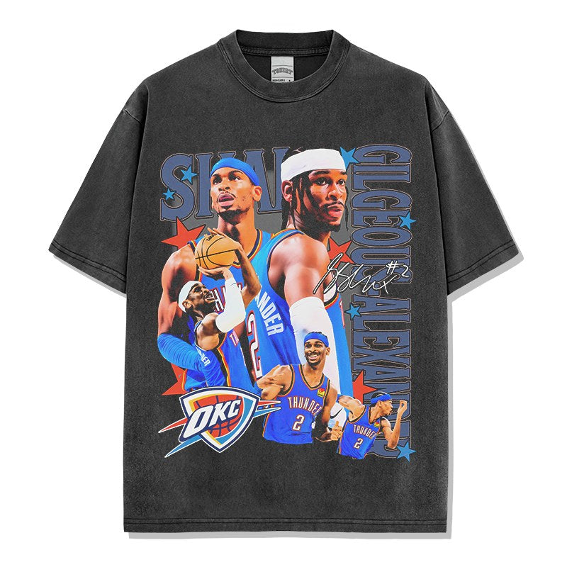 SHAI GILGEOUS-ALEXANDER VINTAGE TEE · HARDWOOD