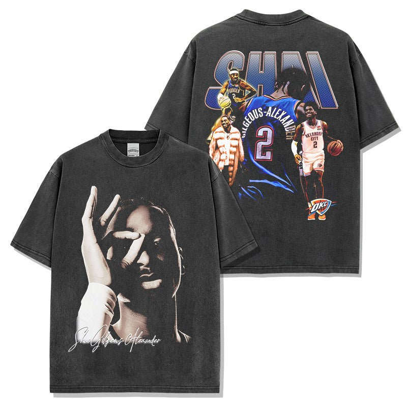 SHAI GILGEOUS-ALEXANDER VINTAGE TEE · NOTHING BUT NET