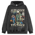 SHAI GILGEOUS-ALEXANDER VINTAGE HOODIE – שחור שטוף