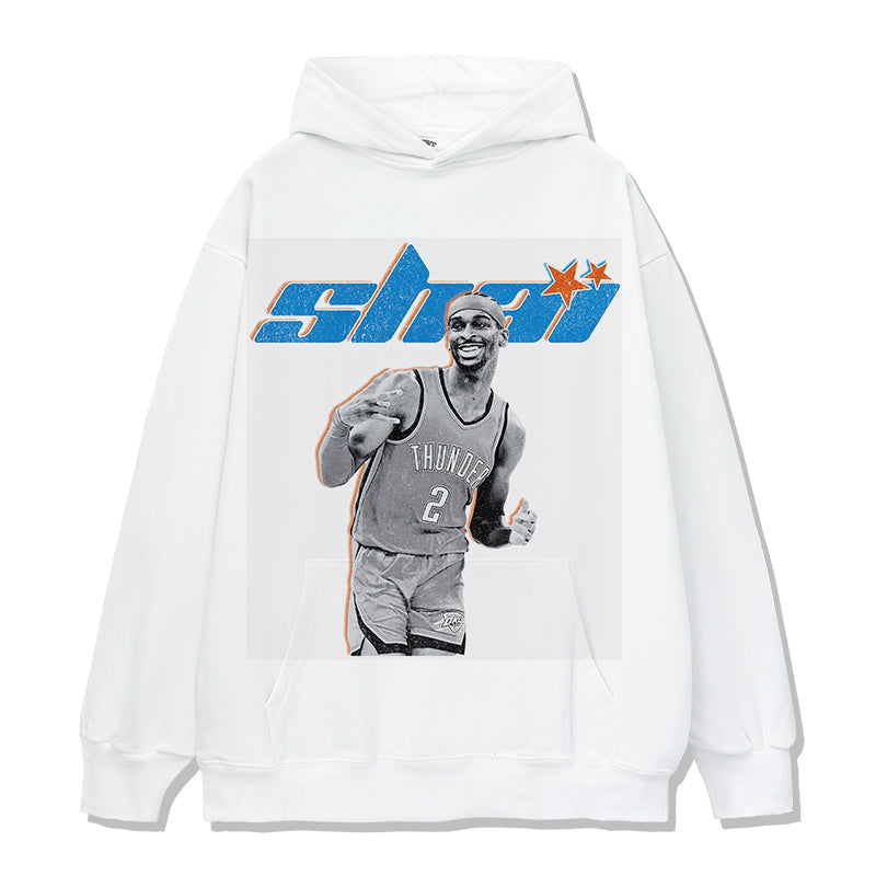SHAI GILGEOUS-ALEXANDER VINTAGE HOODIE – לבן