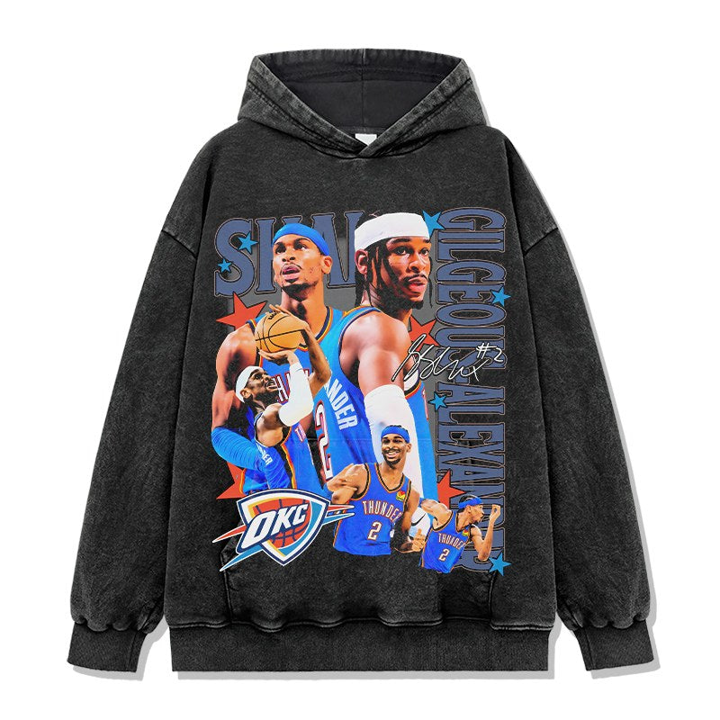 SHAI GILGEOUS-ALEXANDER VINTAGE HOODIE · HARDWOOD