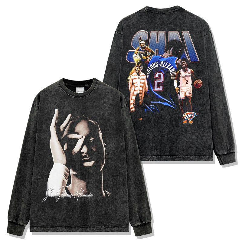 SHAI GILGEOUS-ALEXANDER LONG SLEEVE – שחור שטוף