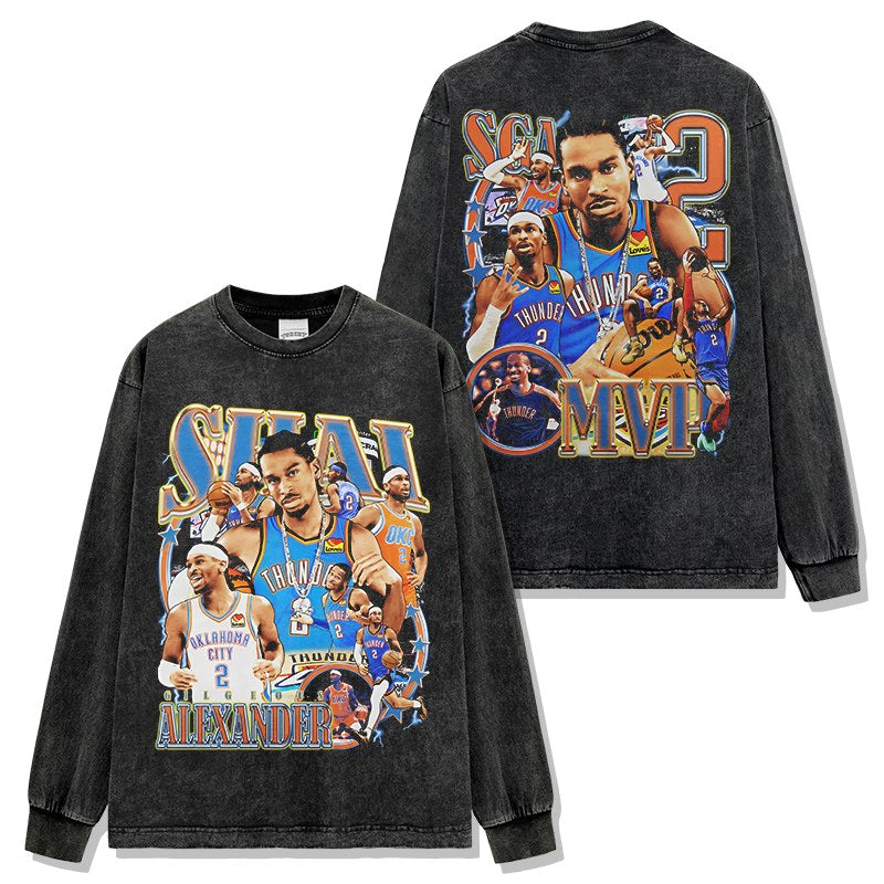 SHAI GILGEOUS-ALEXANDER LONG SLEEVE – שחור שטוף