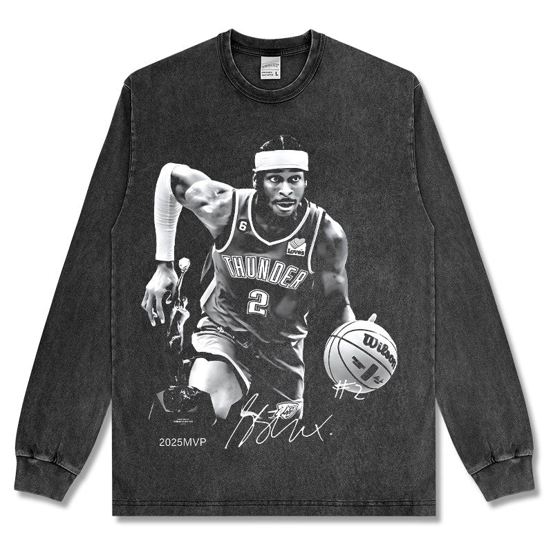SHAI GILGEOUS-ALEXANDER LONG SLEEVE – שחור שטוף