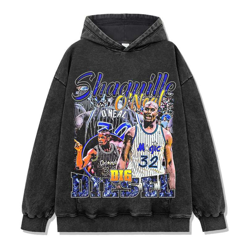 SHAQUILLE O'NEAL VINTAGE HOODIE · FADEAWAY