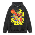 SHAQUILLE O'NEAL VINTAGE HOODIE – שחור שטוף
