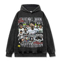 SON HEUNG-MIN VINTAGE HOODIE – שחור שטוף