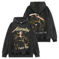 SON HEUNG-MIN VINTAGE HOODIE – שחור שטוף