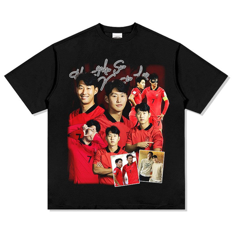 SON & LEE KANG-IN VINTAGE TEE · GOLDEN BOOT
