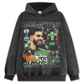 JAYSON TATUM VINTAGE HOODIE – שחור שטוף