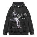 JAYSON TATUM VINTAGE HOODIE – שחור שטוף