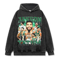 JAYSON TATUM VINTAGE HOODIE – שחור שטוף