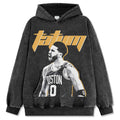 JAYSON TATUM VINTAGE HOODIE – שחור שטוף