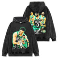 JAYSON TATUM VINTAGE HOODIE – שחור שטוף