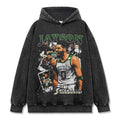 JAYSON TATUM VINTAGE HOODIE – שחור שטוף