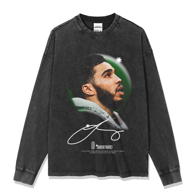 JAYSON TATUM LONG SLEEVE – שחור שטוף