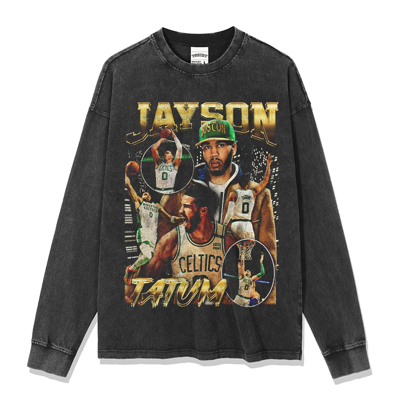 JAYSON TATUM LONG SLEEVE – שחור שטוף