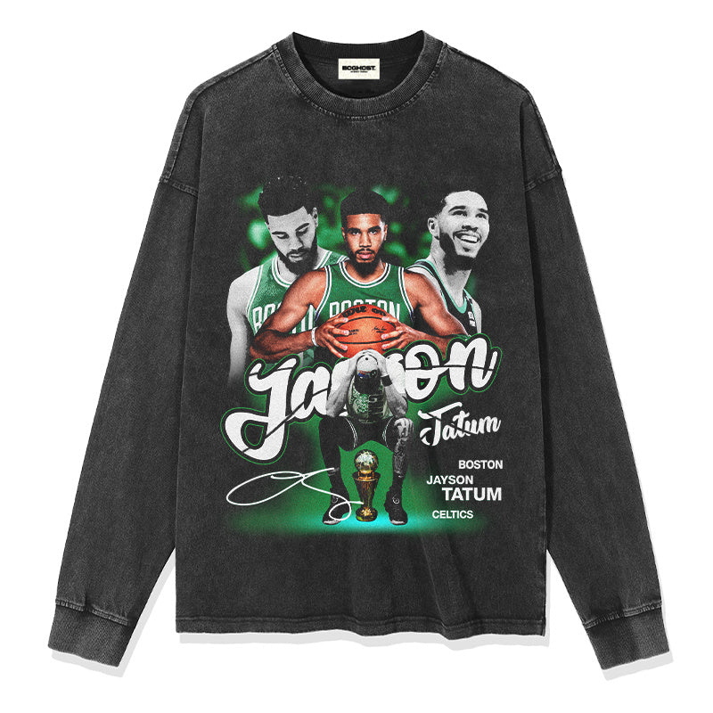 JAYSON TATUM LONG SLEEVE – שחור שטוף