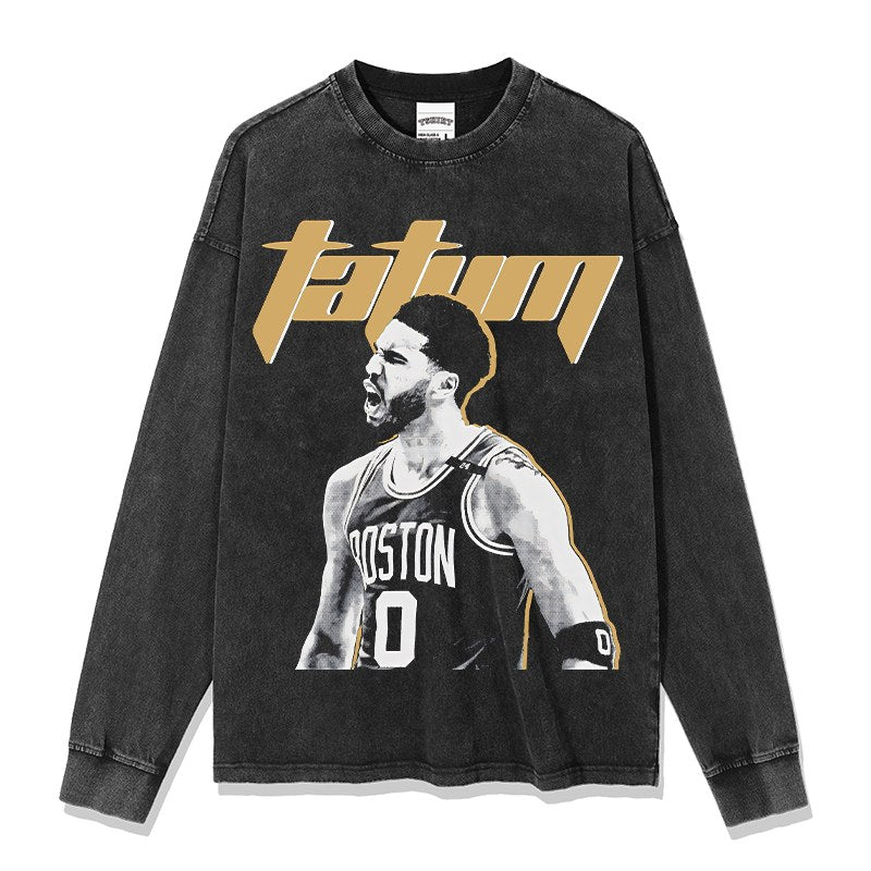 JAYSON TATUM LONG SLEEVE – שחור שטוף