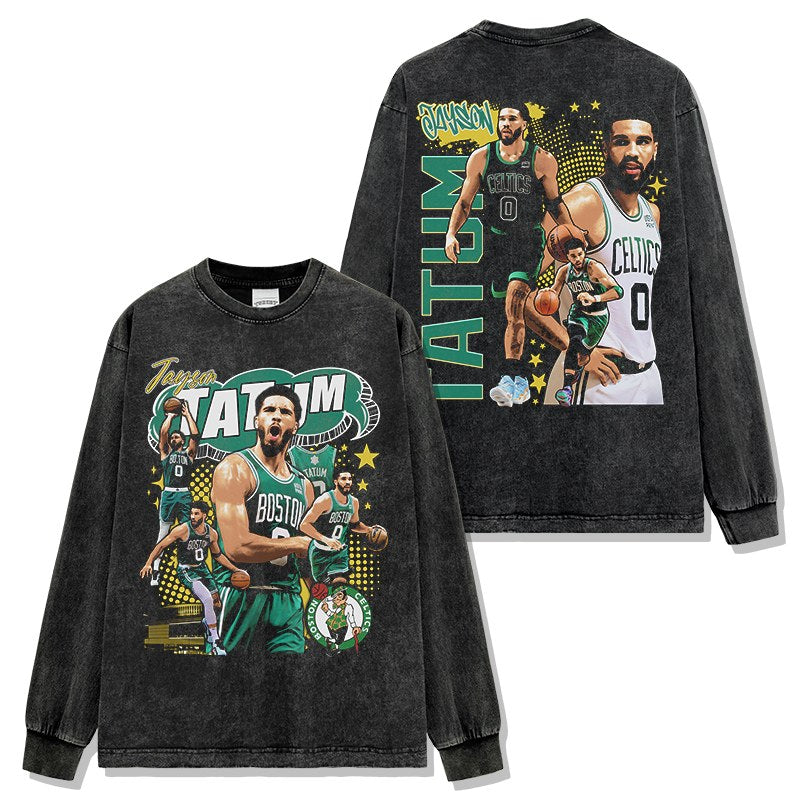 JAYSON TATUM LONG SLEEVE – שחור שטוף