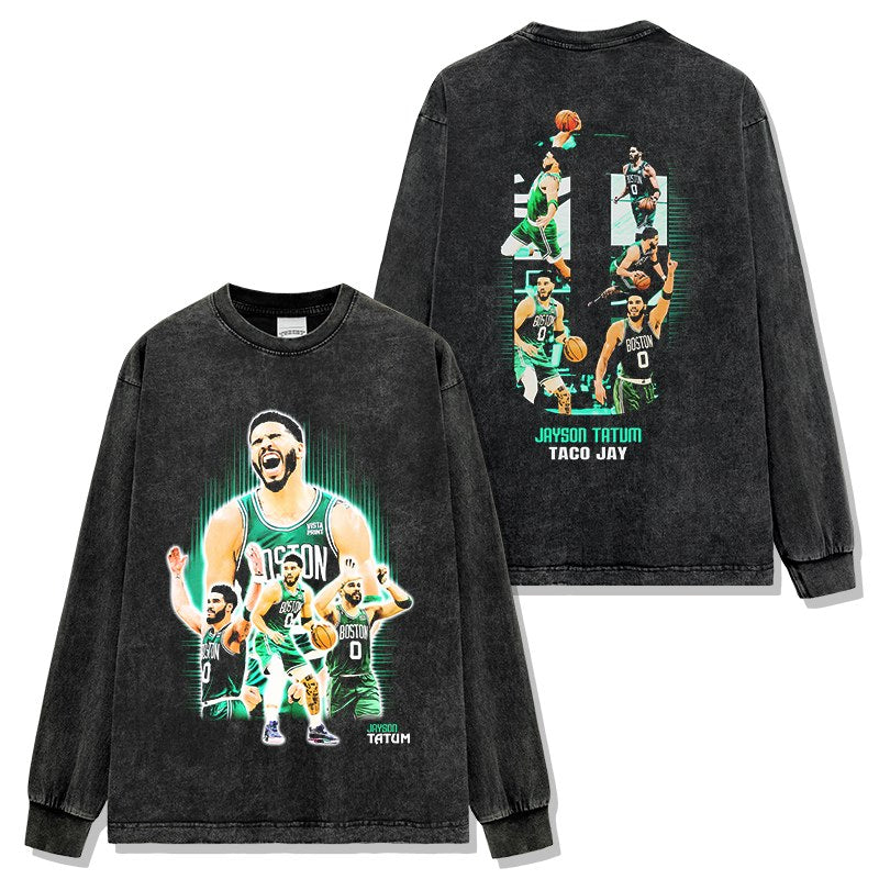 JAYSON TATUM LONG SLEEVE – שחור שטוף