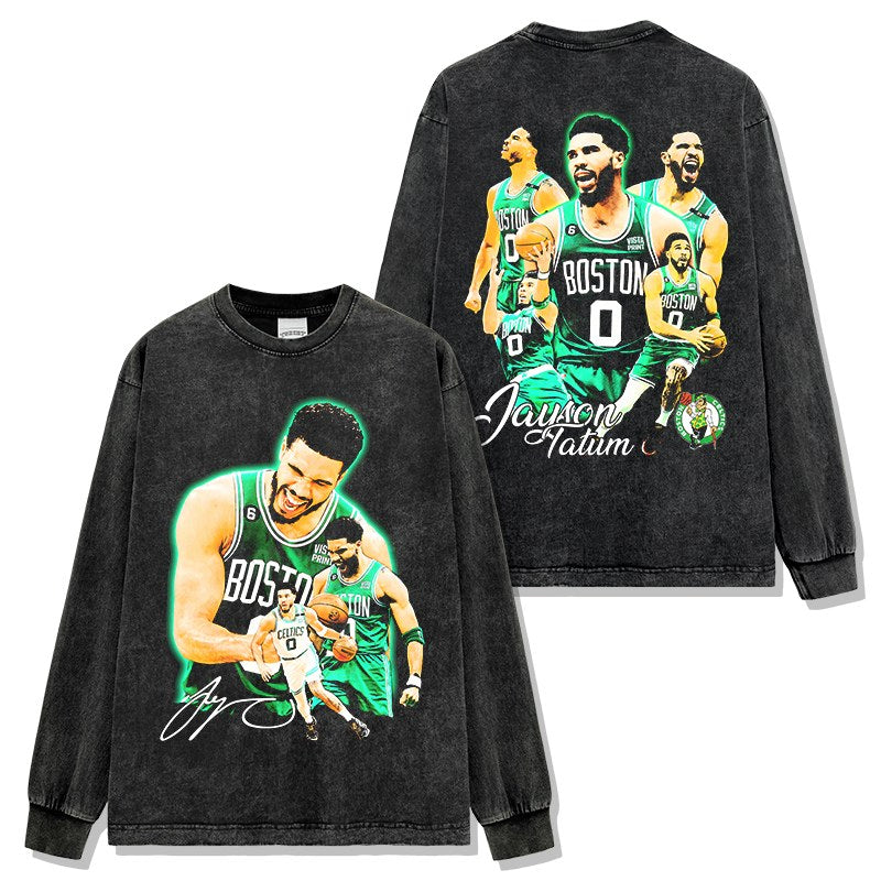 JAYSON TATUM LONG SLEEVE – שחור שטוף