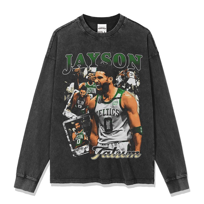 JAYSON TATUM LONG SLEEVE – שחור שטוף