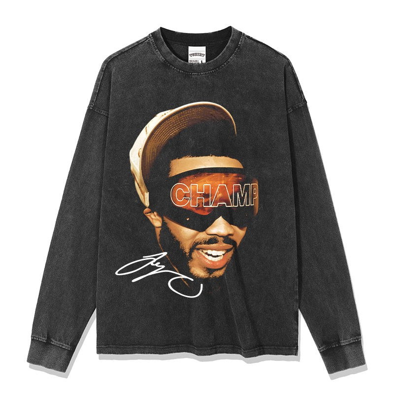 JAYSON TATUM LONG SLEEVE – שחור שטוף