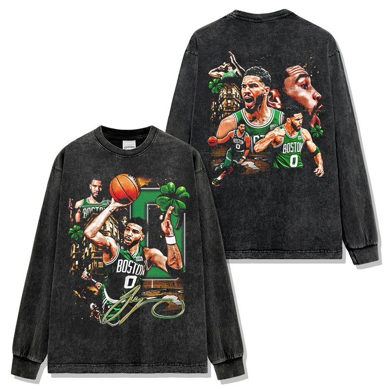JAYSON TATUM LONG SLEEVE – שחור שטוף