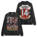 THIERRY HENRY LONG SLEEVE – שחור שטוף