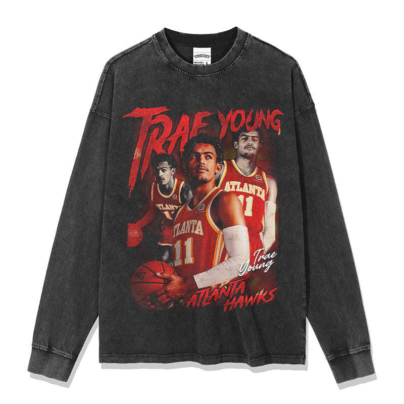 TRAE YOUNG LONG SLEEVE · FADEAWAY