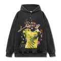 VINICIUS JR VINTAGE HOODIE – שחור שטוף