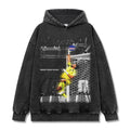 VOZINHA VINTAGE HOODIE – שחור שטוף
