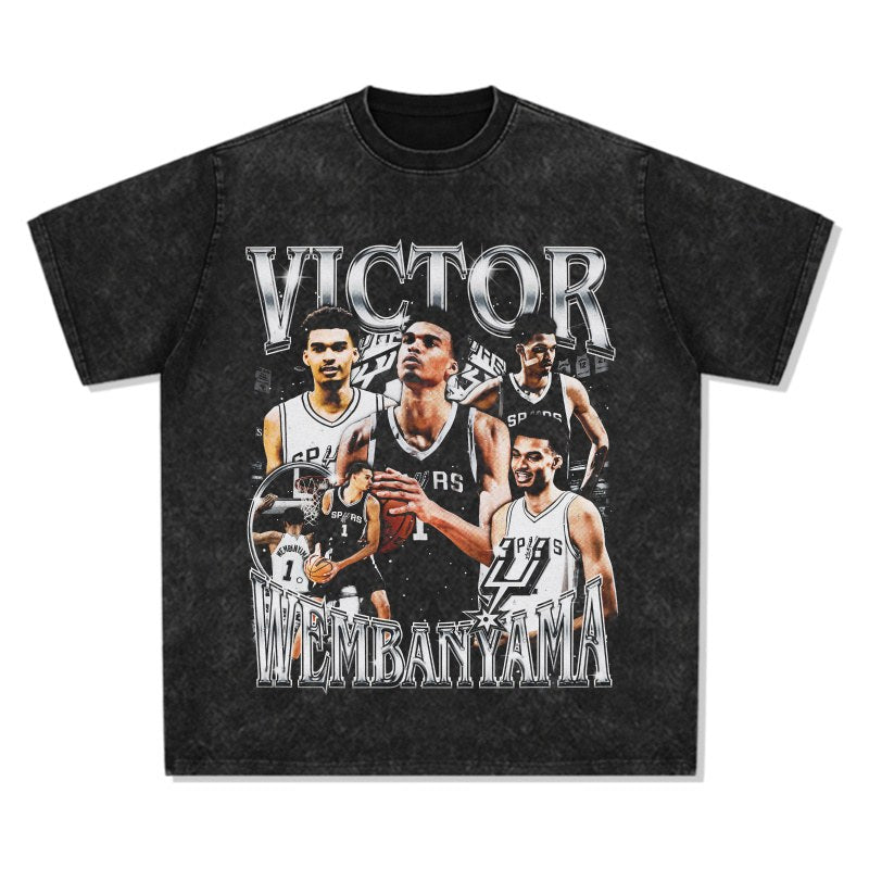 VICTOR WEMBANYAMA VINTAGE TEE · AND ONE
