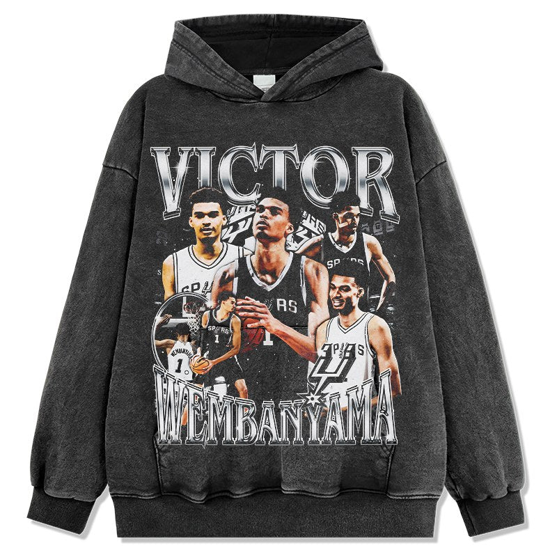 VICTOR WEMBANYAMA VINTAGE HOODIE · AND ONE