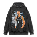 VICTOR WEMBANYAMA VINTAGE HOODIE – שחור שטוף