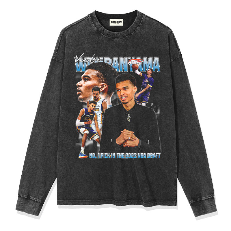 VICTOR WEMBANYAMA LONG SLEEVE · TRIPLE DOUBLE