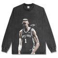 VICTOR WEMBANYAMA LONG SLEEVE – שחור שטוף