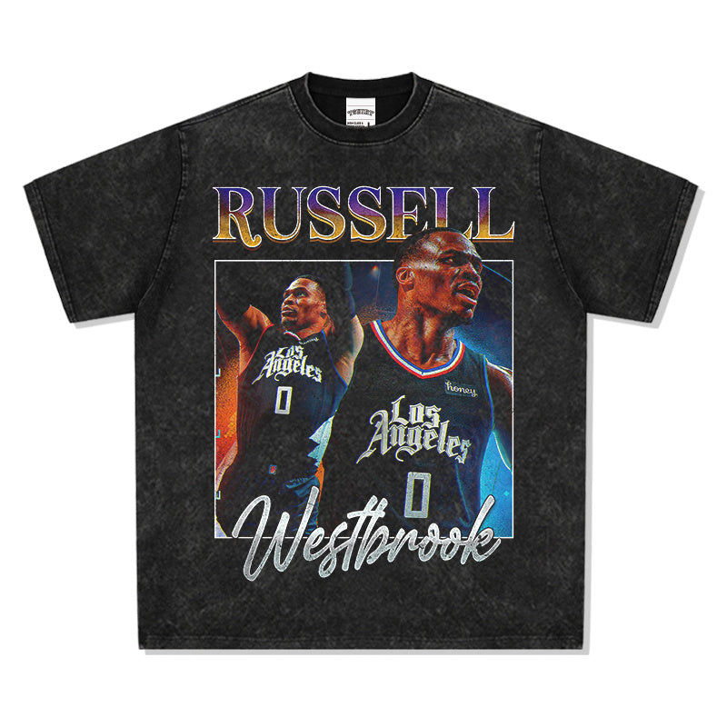 RUSSELL WESTBROOK VINTAGE TEE · BUZZER BEATER
