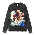 RUSSELL WESTBROOK LONG SLEEVE – שחור שטוף